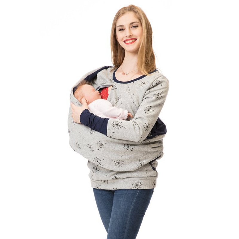 Nursing Hoodie Winter Breastfeeding Cover